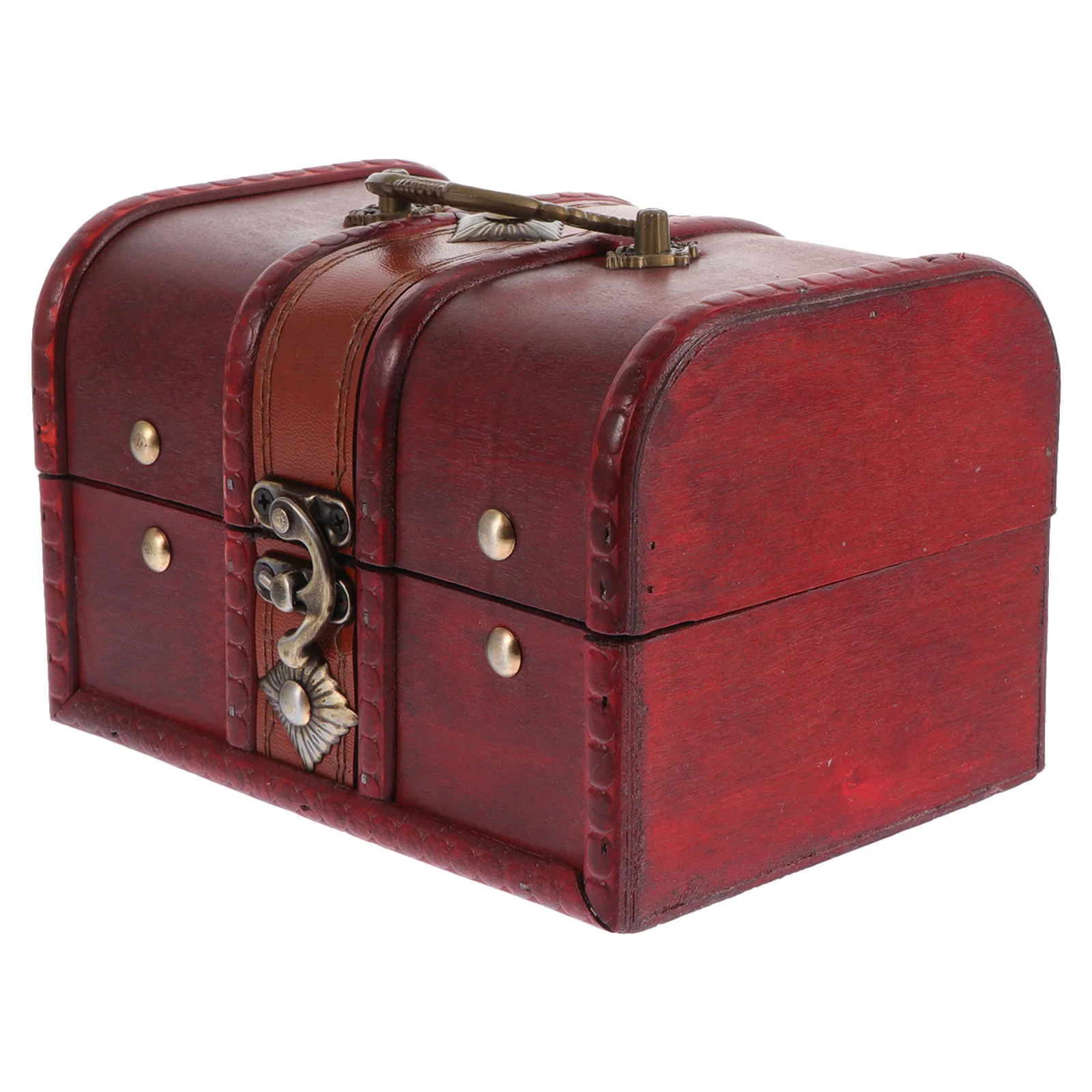 

Retro Style Wooden Storage Box Large Capacity Vintage Case For Home Decor Desktop Organizer Durable Wood Container Coins Crafts