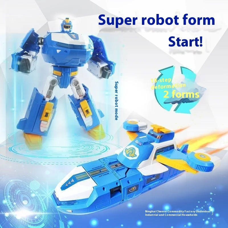 Super Wings Mini World Aircraft Robot trasformare dall'aereo in robot Action Figures Anime Giocattolo per bambini Regalo