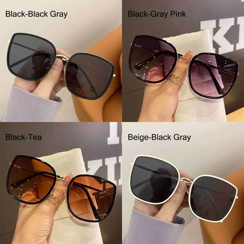 Trendy Square Oversized Sunglasses Beach Travel UV400 Lens Streetwear Shades Eyewear for Women