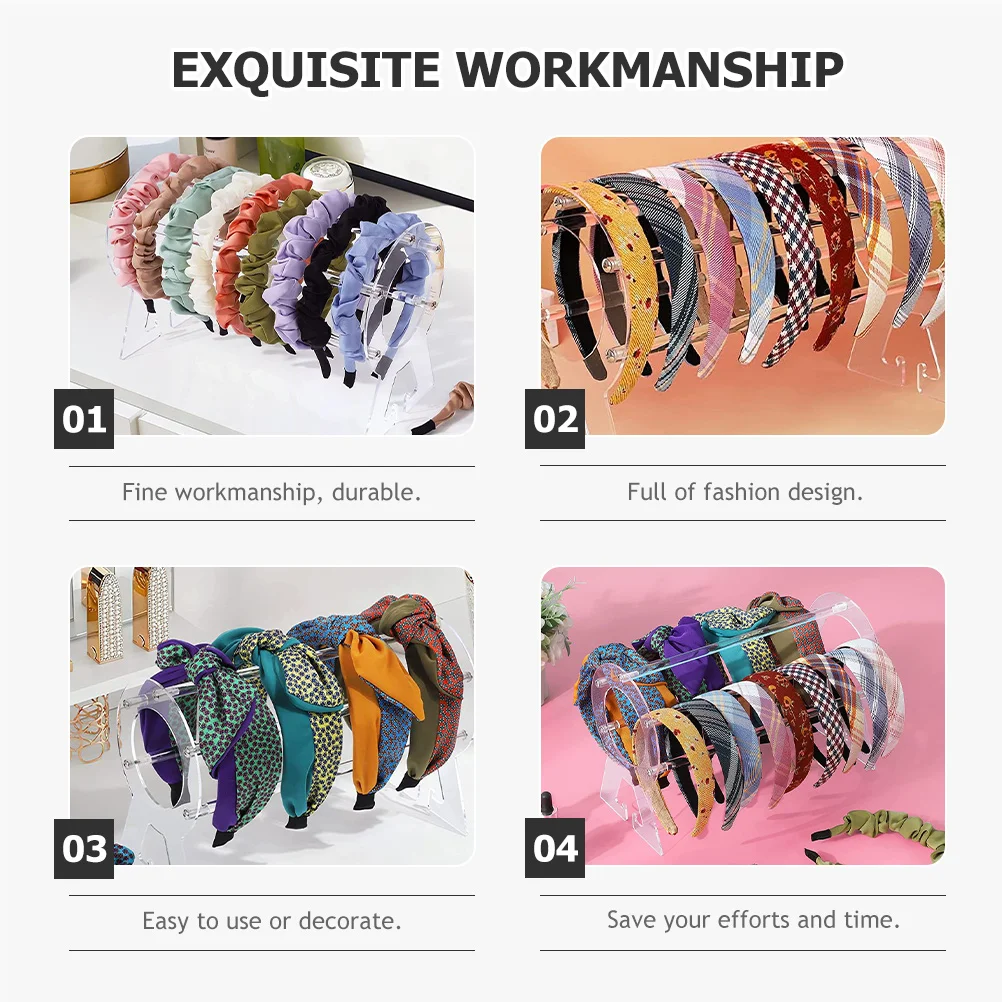 

Headband Display Holder Necklace Organizer Hairband Stand Jewelry Rack For Girls Women Bracelet Bangle Holder Stand