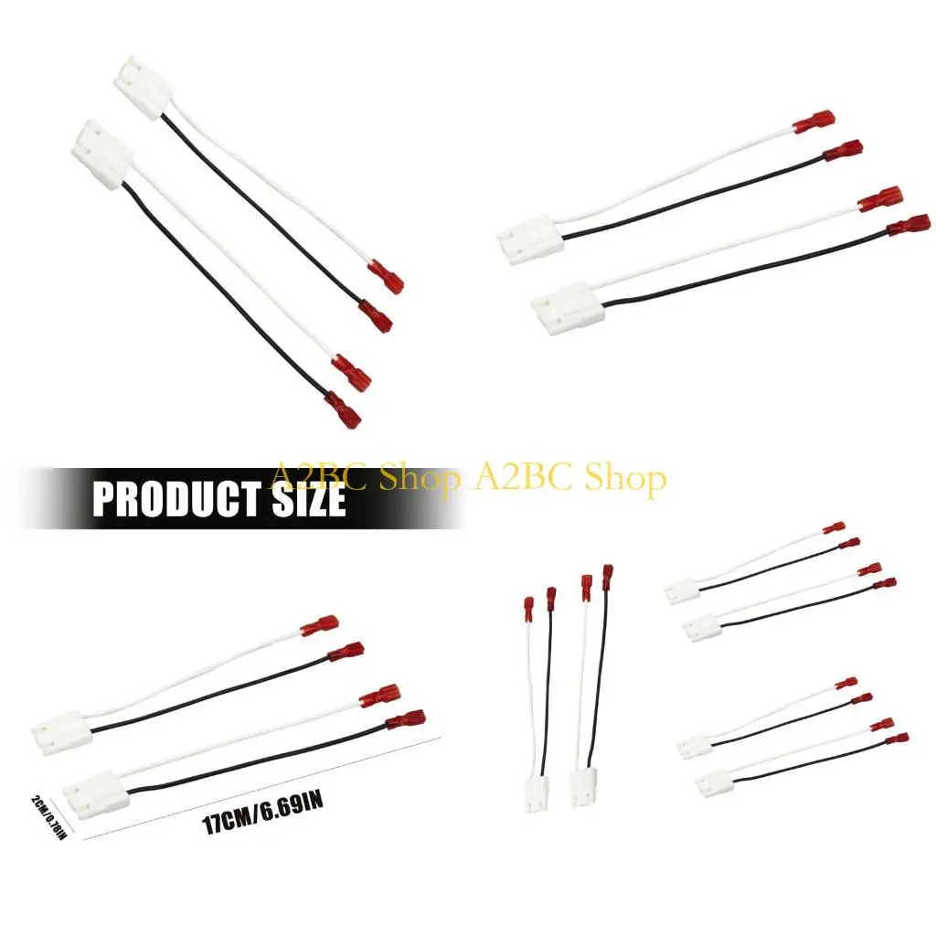 A2BC Plug Play Speaker Cable Wiring Harness Cord Set for Easy Vehicle Sound Upgrade