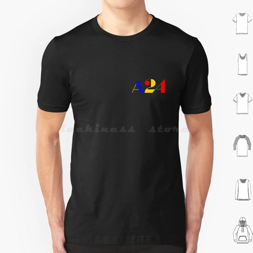 A24 Retro Logo T Shirt Big Size 100% Cotton A24 A24 Movie Letterboxd A24 Production Midssomar Pearl Hereditary The Lighthouse