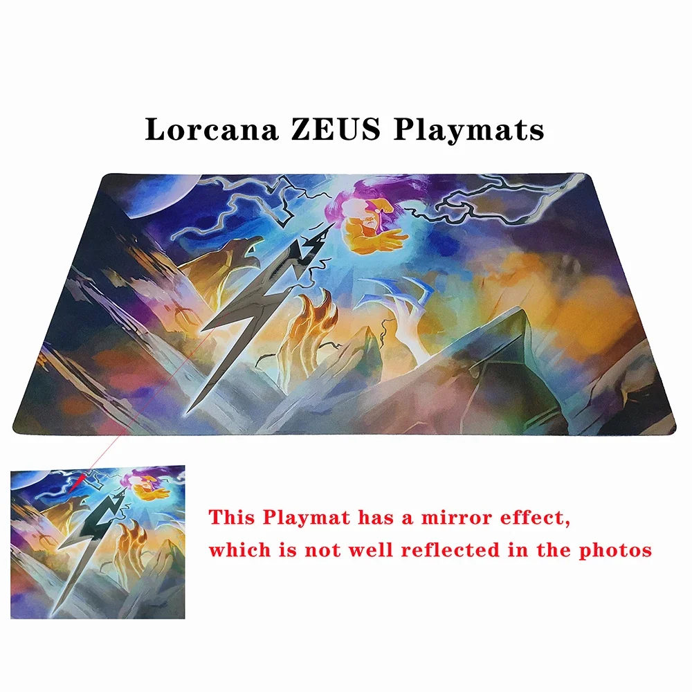 6 Characters Cinderella Mickey Ursula’s Playmat and Zeus Playmat High Resolution Anti Slip Back Lorcana Board Games TableTrading