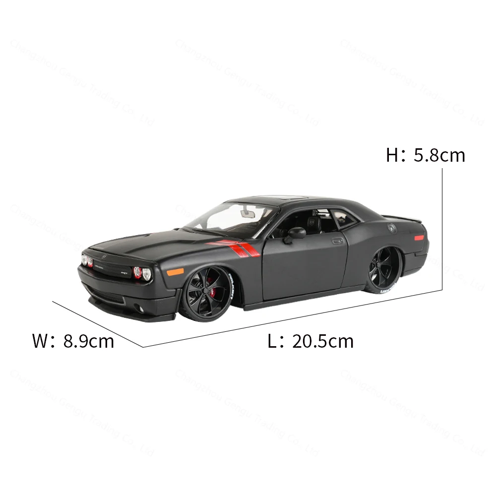 Maisto 1:24 2008 Dodge Challenger coche deportivo vehículos estáticos fundidos a presión juguetes de modelos coleccionables