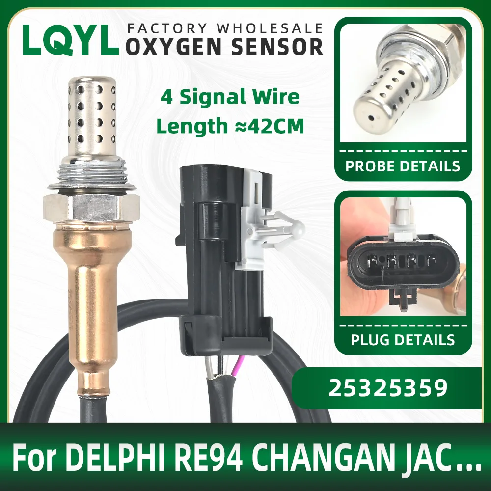 

For Delphi RE94 Changan DongFeng Jingbei Jac O2 Lambda Probe Oxygen Sensor 25325359 S3612300 1086000727 SMD250480 3603600-E07