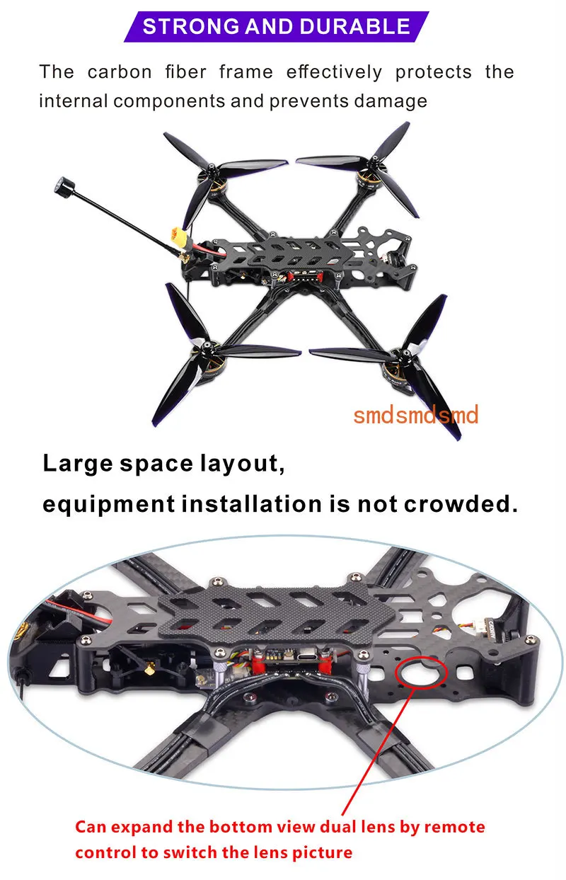 FPV racing drone 7-inch quadcopter racing drone