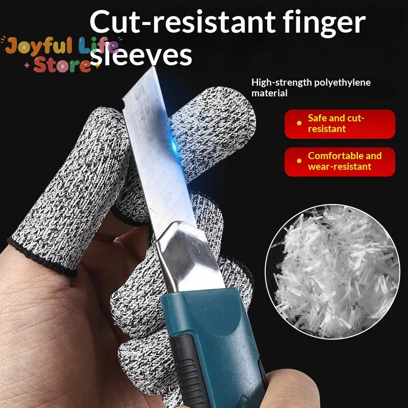 10/50/100Pcs Level 5 Anti-Cut Finger Cover High-Strength Safety Disposable Finger Cover Anti-static Fingertips Protector Gloves