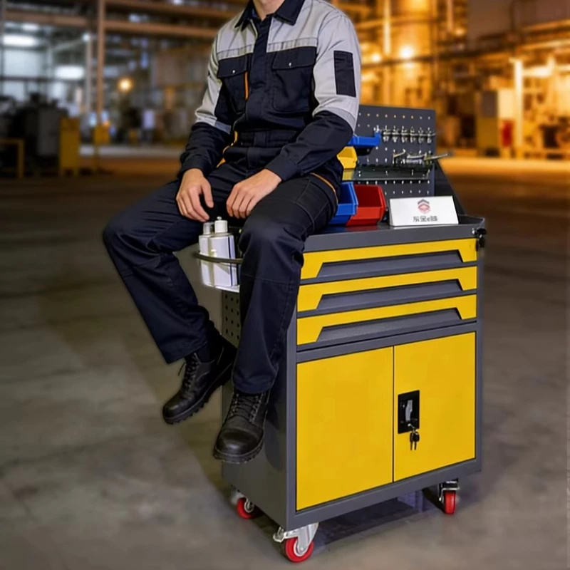 

Органайзер для мастерской, шкаф для инструментов, полки с трещинами, гаражный сундук, шкаф для хранения, колеса, упаковка для инструментов Gereedschapskist XY40GJG