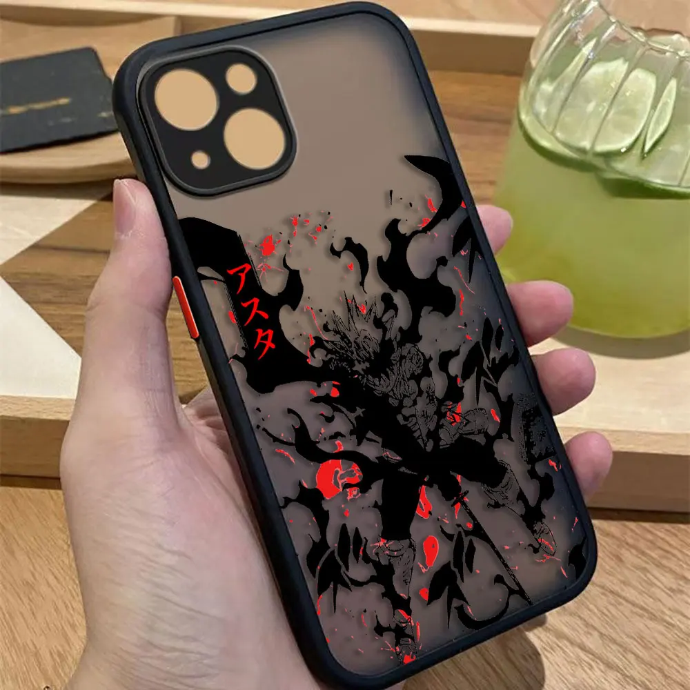 Etui na telefon Anime Black Clover Asta Matte do Redmi NOTE 14 13 12 12S 11 11T 11S 10 10S 9T 9 9S 10X PRO PLUS, etui TPU, własny projekt