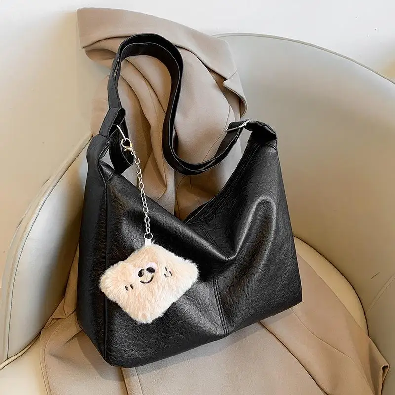 【MAX-22】Retro PU-Leder-Umhängetasche für Damen, große Kapazität, Unterarmtasche, modische, vielseitige Pendler-Einkaufstasche für Frauen, Geschenke – Detail 6