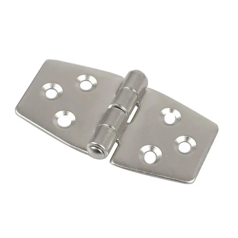 Stainless Steel Casting Hinge Flat Hinge Cabinet Doors For Windows 6 Holes Cast Strap Deck Hinge For Boat Hardware