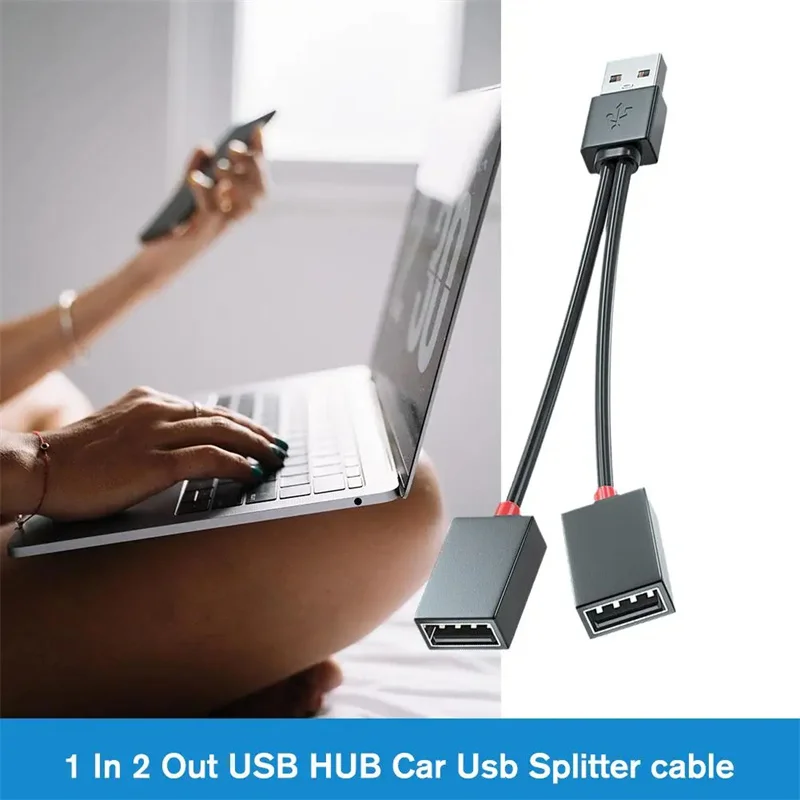 USB-кабель OTG 2 в 1, USB-разветвитель с двумя выходами, кабель для быстрой зарядки для iPhone, Huawei, Samsung, Xiaomi, шнур для зарядного