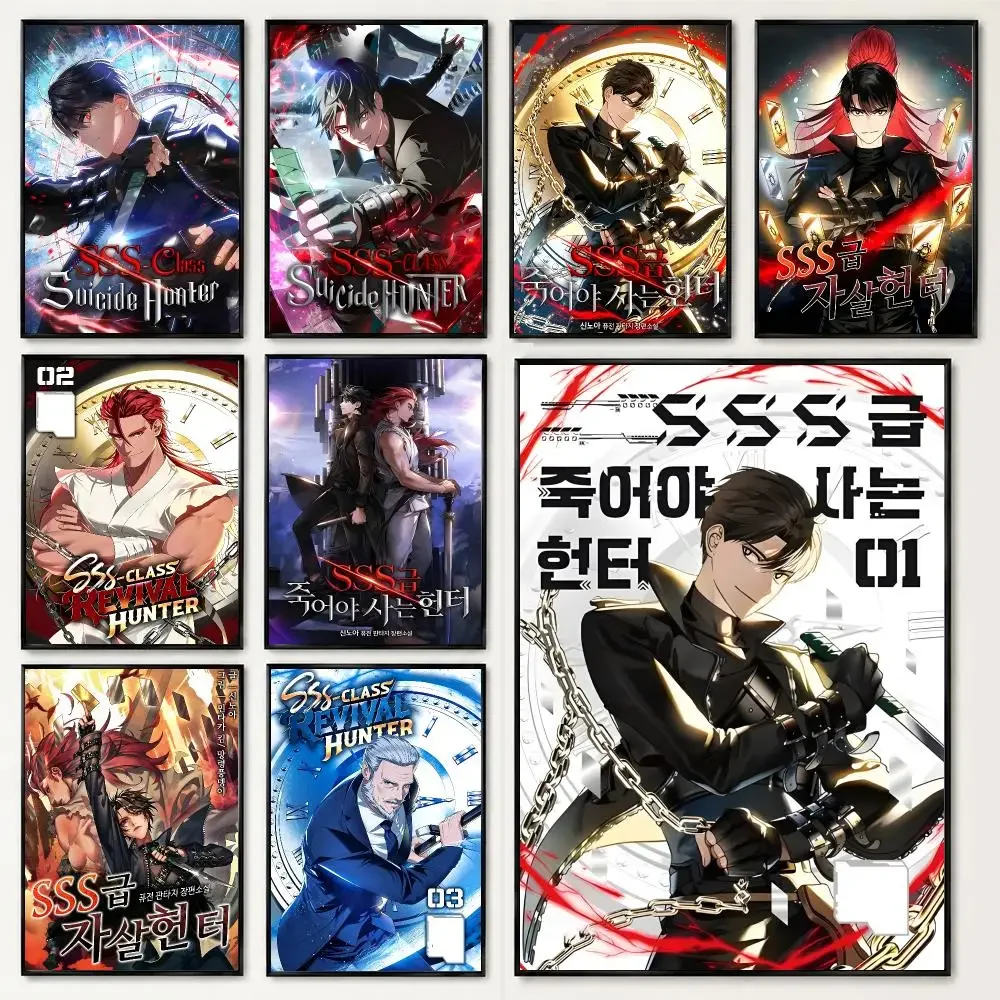comic SSS-Class Suicide Hunter Poster Poster HD Printing Soothing and Cream Style Home Decor for the Living Room Cafes Gift