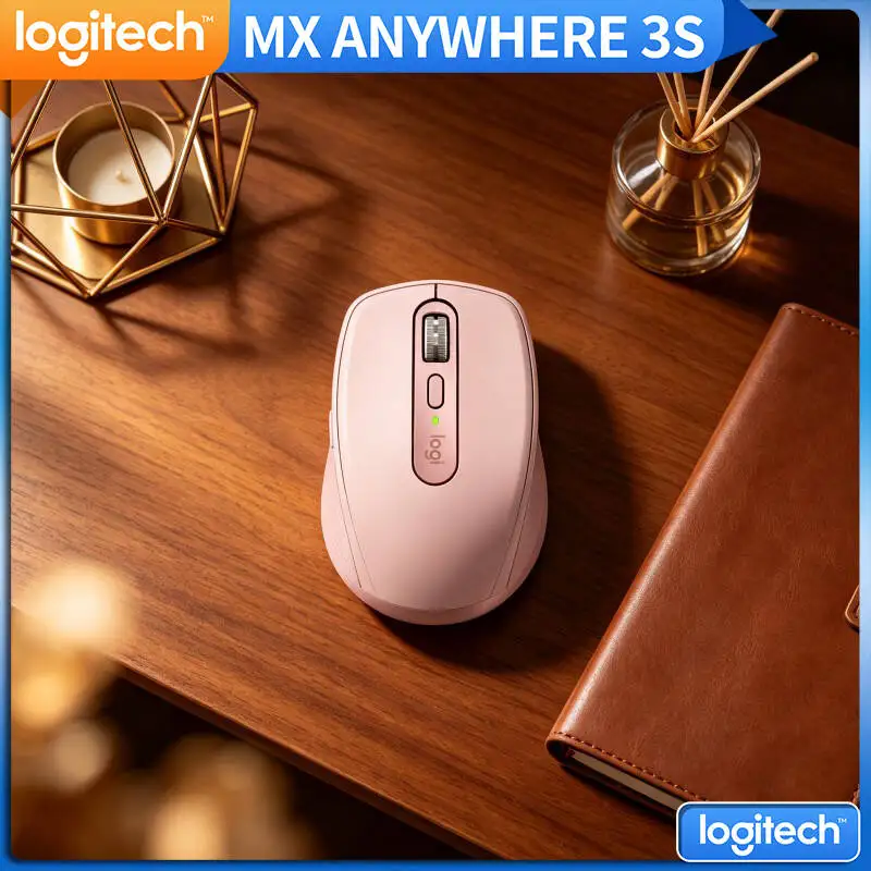 Wireless MX Anywhere 3S - 8K DPI, MagSpeed Scroll, Anti-Slip Grip, Perfect for Home Studio & Design Work