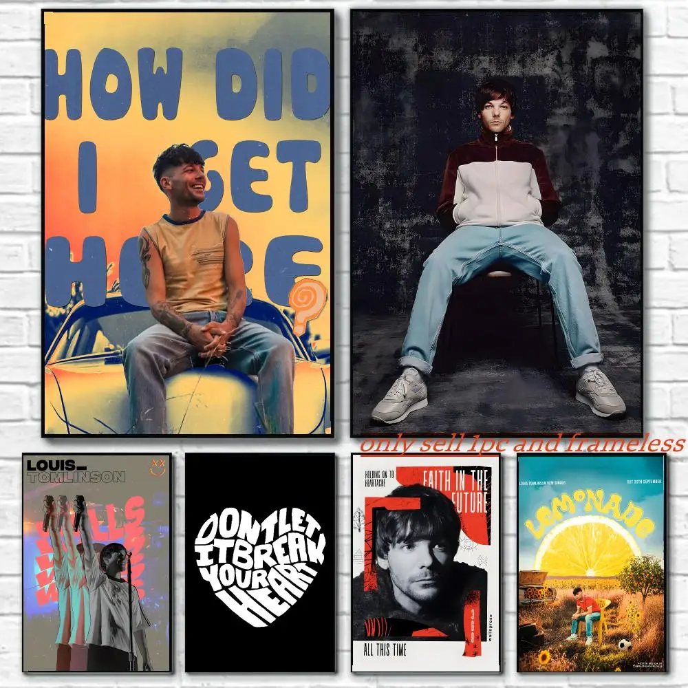 Pop Music Singer L-Louis Tomlinson Poster HD Poster Wall Art interior Hallway Home Decoration Holiday Gifts