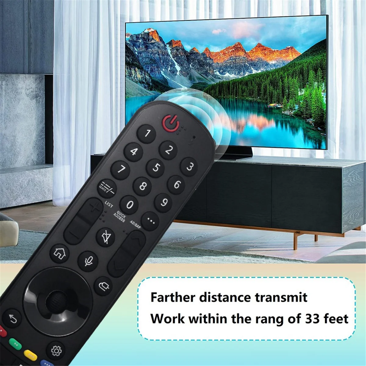 Replace MR23GA AKB76043107 Voice Remote for LG Smart TV OLED QNED B3 C3 G3 Series NanoCell UHD 4K 8K UR8000 Series