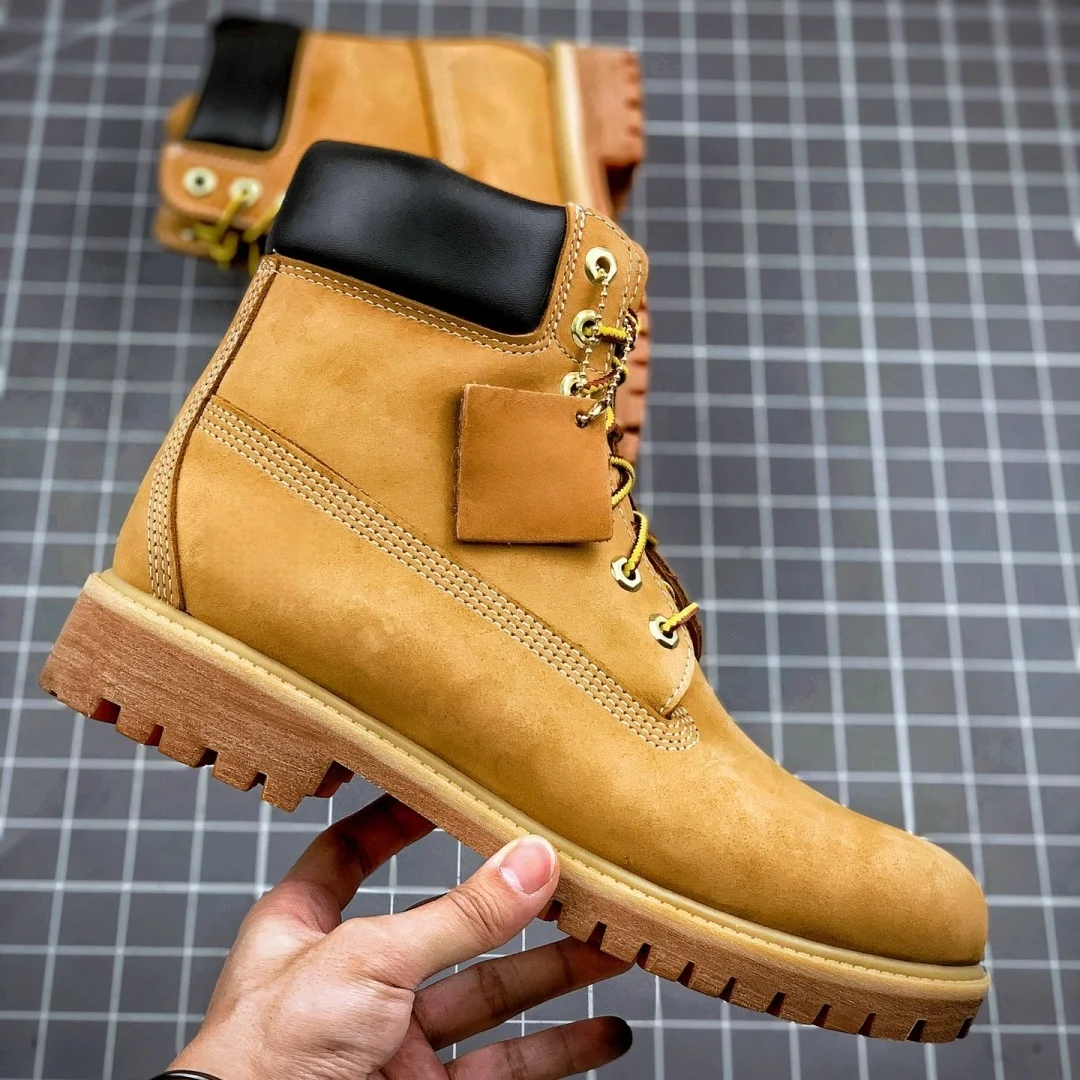 العلامة التجارية الفاخرة 10061/10361 الرجال عالية أعلى أحذية حذاء من الجلد مارتن الأحذية زوجين حذاء كاجوال أحذية رياضية مقاومة للماء العلامة التجارية المبيعات المباشرة #1