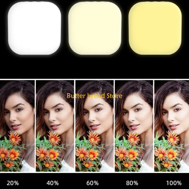 W89C ضوء هاتف مغناطيسي صغير مع بطارية 1000mAh و 3 ألوان خيار مناسب لإطلاق النار الليلي والبث المباشر