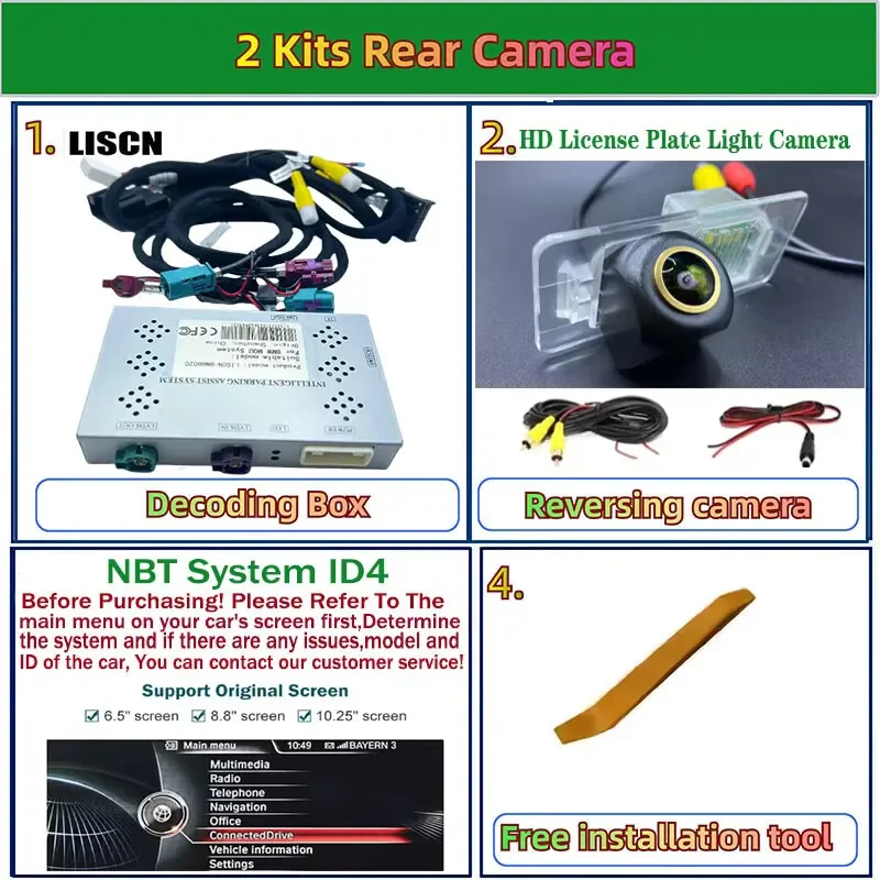 Voor Achteruitrijcamera Backup Camera Voor BMW 2 serie F45 F23 F22 F46 F87 2009 ~ 2018 OEM Scherm Plug en Play Parkeerhulp Reverse Camera