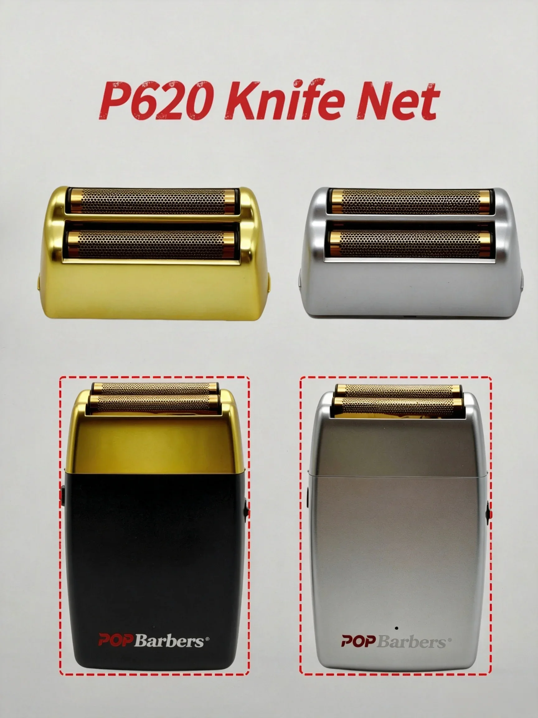 Replacement Blades & Foil for POPBarbers P620 MadeShow M7 Shaver  Original Barber Spare Parts  Sharp Shave  Easy Install