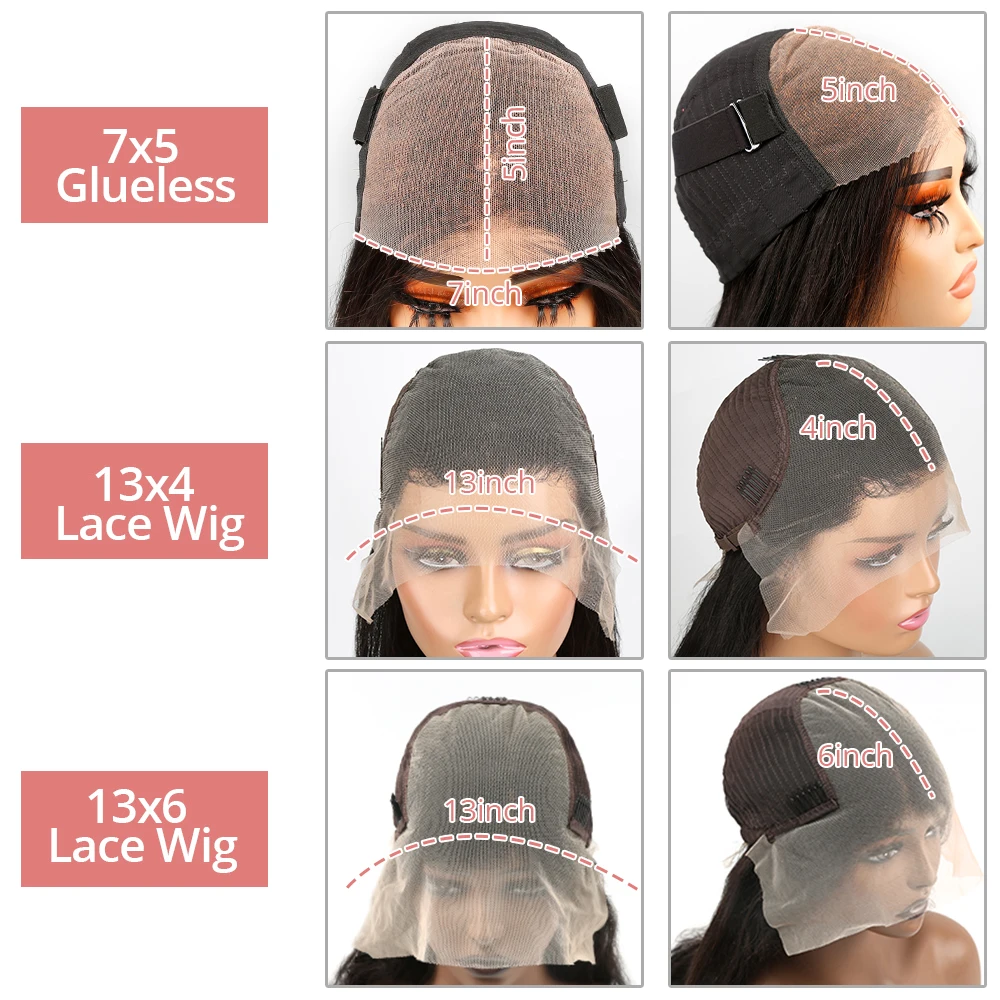 300 Densidad HD 13x6 13x4 Pelucas frontales de encaje rizado con onda de agua profunda transparente 40 46 pulgadas 7x5 Pelucas de cabello humano con frente de encaje sin pegamento