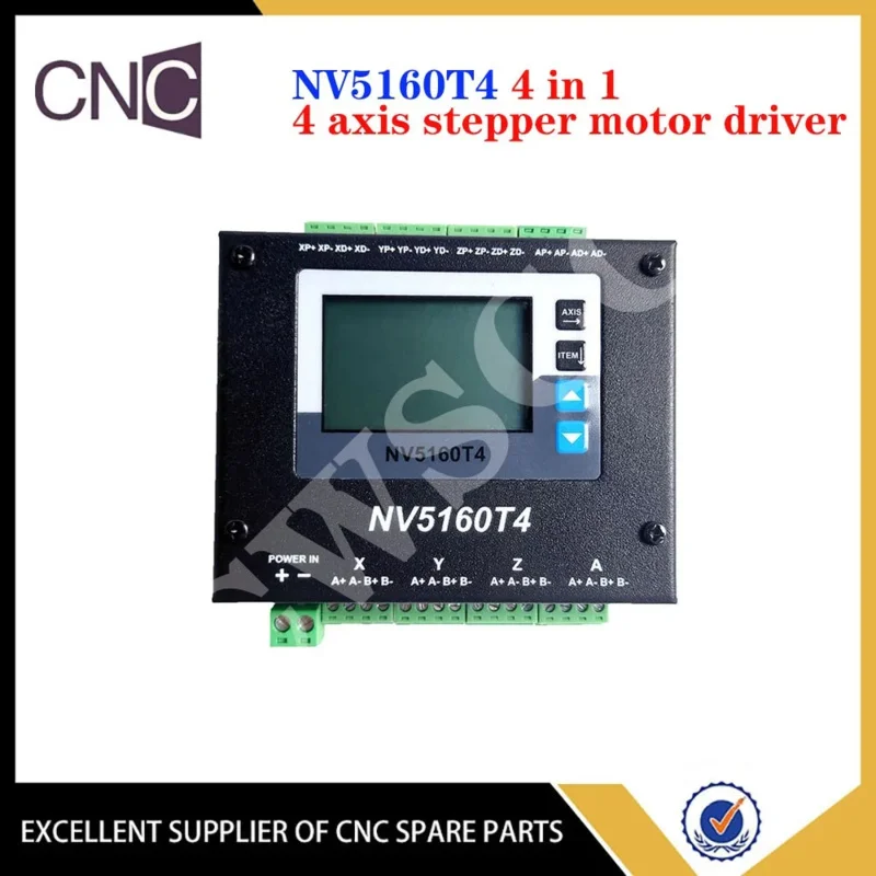 4-axis two-phase stepper driver digital display 4-in-1 motor controller to replace DM542/DM556 12-48VDC 256 subdivisions