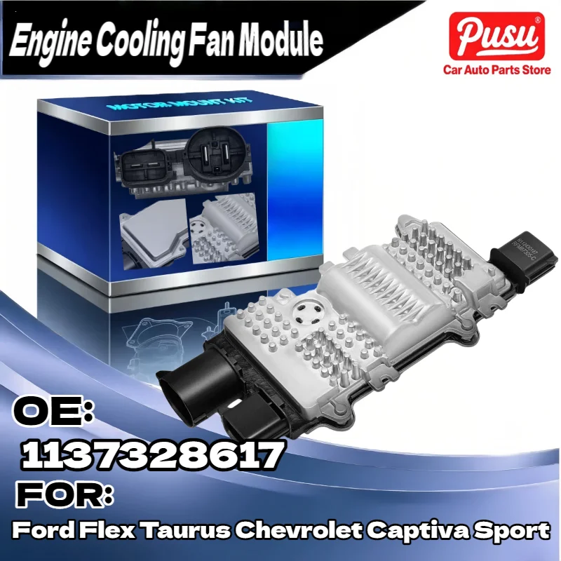 

Cooling Fan Control Module for Ford Flex Taurus Chevrolet Captiva, Replaces 20787305 1137328617 1247391
