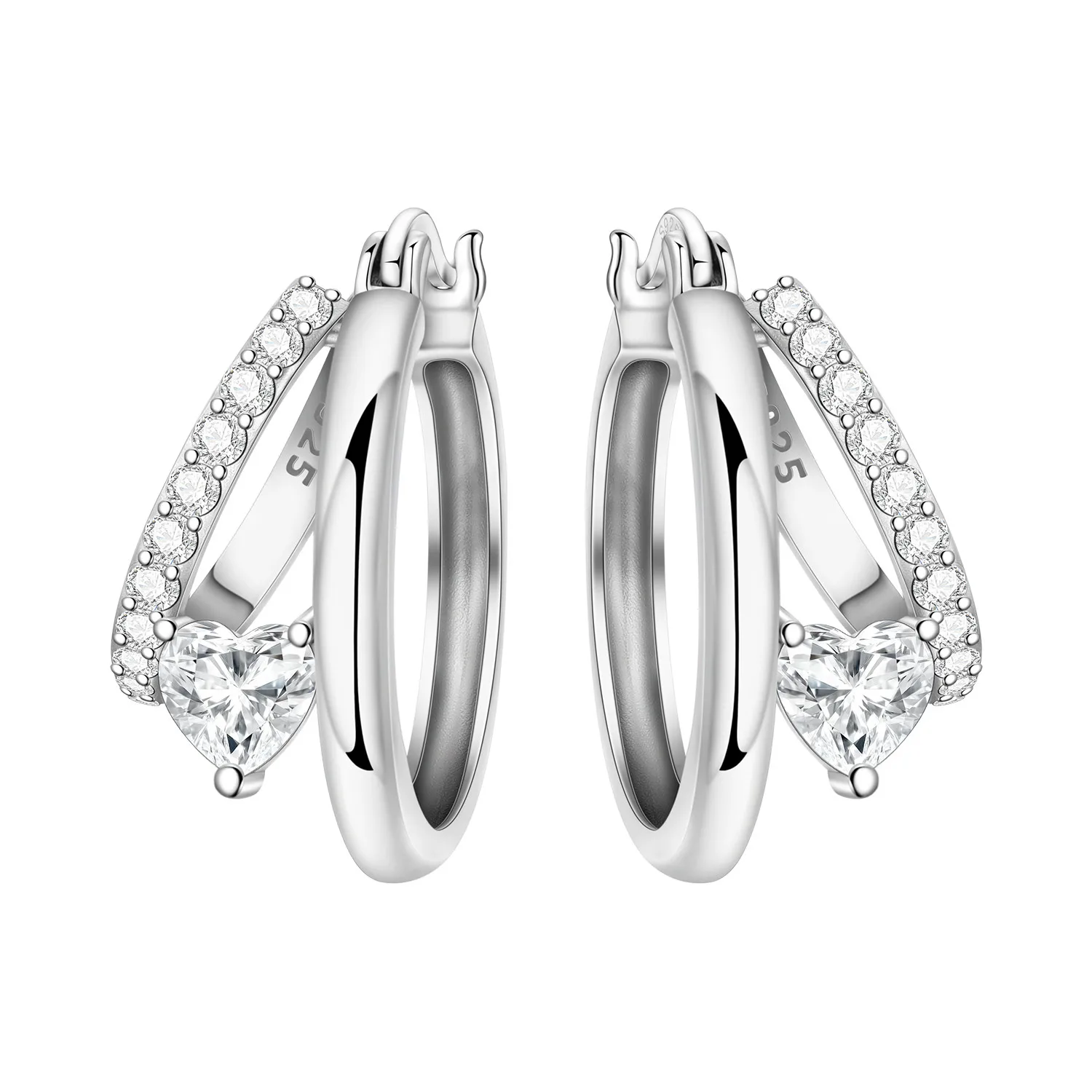 Orstarry 925 Sterling Silber Doppelschleife Minimalistische Tropfenohrringe Damen Ohrringe Charm Trend Vielseitiger Party-Schmuck Geschenke
