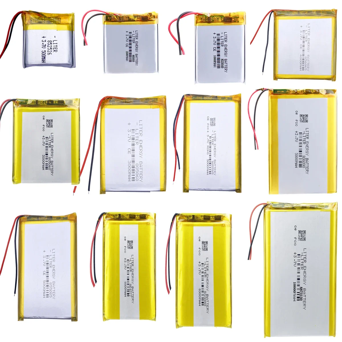 3.7V Rechargeable li Polymer Li-ion Battery 805050 For bluetooth headset GPS PSP PDA MP3 MP4 speaker