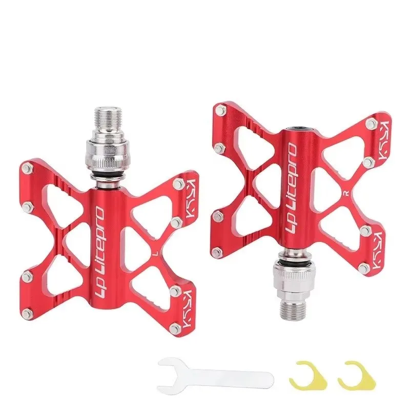 

Cycling Quick Release Pedals Folding Bicycle Aluminum Alloy Peilin Pedal Large Tread Pedal for Brompton MTB bike footboard