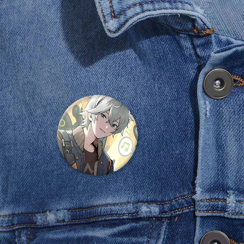 Anime Game Zenless Zone Zero Brooch Cartoon Figure Nicole Demara Billy The Kid Men Badge Creative Soft Button Pin Bag Decoration