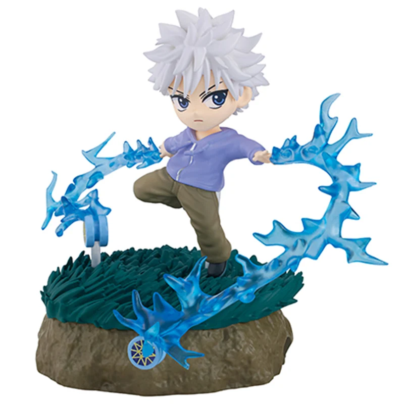 オリジナル HUNTER×HUNTER 4 GON·FREECSS キルア Zoldyck Kaito ミニチュアシーンアクションフィギュアモデルデスクトップ装飾品