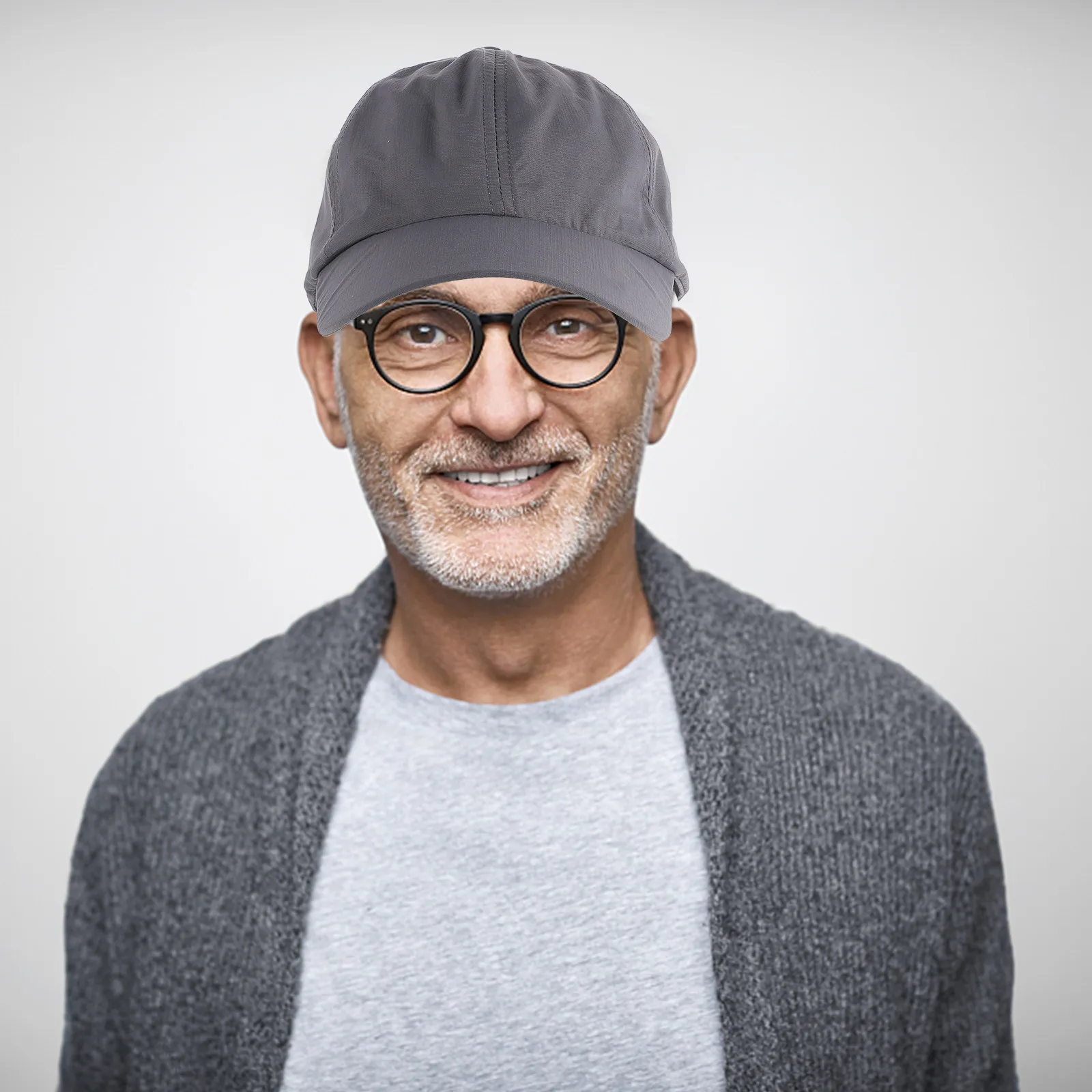 

Бейсболка светло-серого цвета, быстросохнущая, с защитой от солнца, для активного отдыха, путешествий, бега, спортивная кепка с козырьком в стиле хип-хоп, унисекс, удобная.