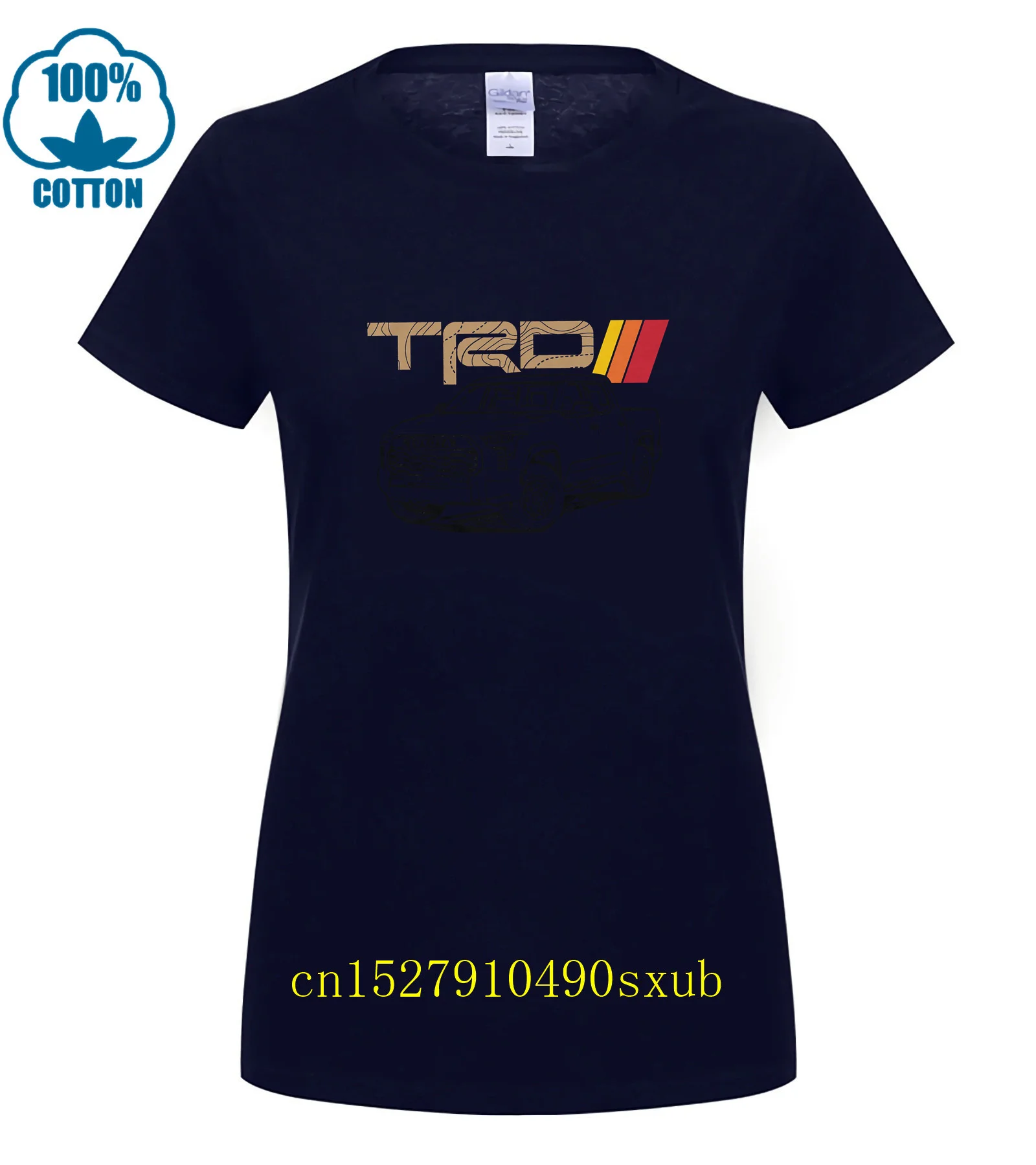 Camiseta Tundra TRD Topographic Lines Heritage Vintage Stripes