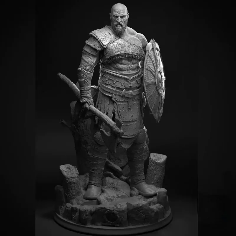 1/24 Scale Resin Figure Model Kit Ancient Viking Warrior Fantasy Miniature Diorama Toy Unassembled and Unpainted 3D printing