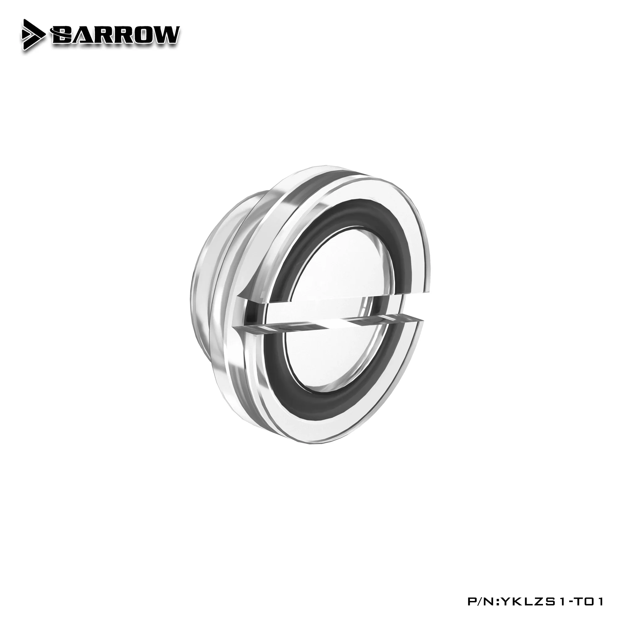 Barrow TZS1-A02 / YKLZS1-T01,G1/4'' White Black Silver Gold Acrylic Water Cooling Plug,Coins Can Be Used To Twist The Plug