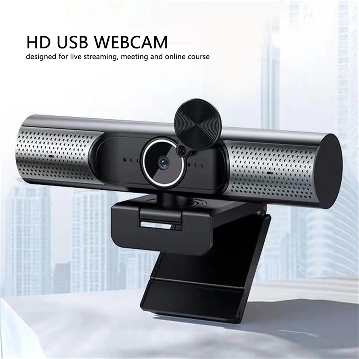

AB51 Web Cam USB Webcam 1080P Auto Focusing HiFi Speaker Noise Reduction Mic PC Camera for Desktop Laptop Video Chat