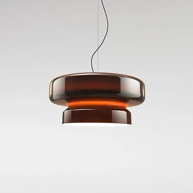 2025 Rode moderne glazen hanglamp voor plafond Led Home Decor Lustres Glazen hanglamp Eettafel Bar Lichtpunt