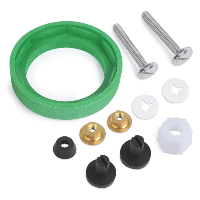 E28F Leakproof Toilet Tanks Gaskets Seal Set With Extended Thickened Bolts And Corrosion Resistant Nut For Long Lasting Use