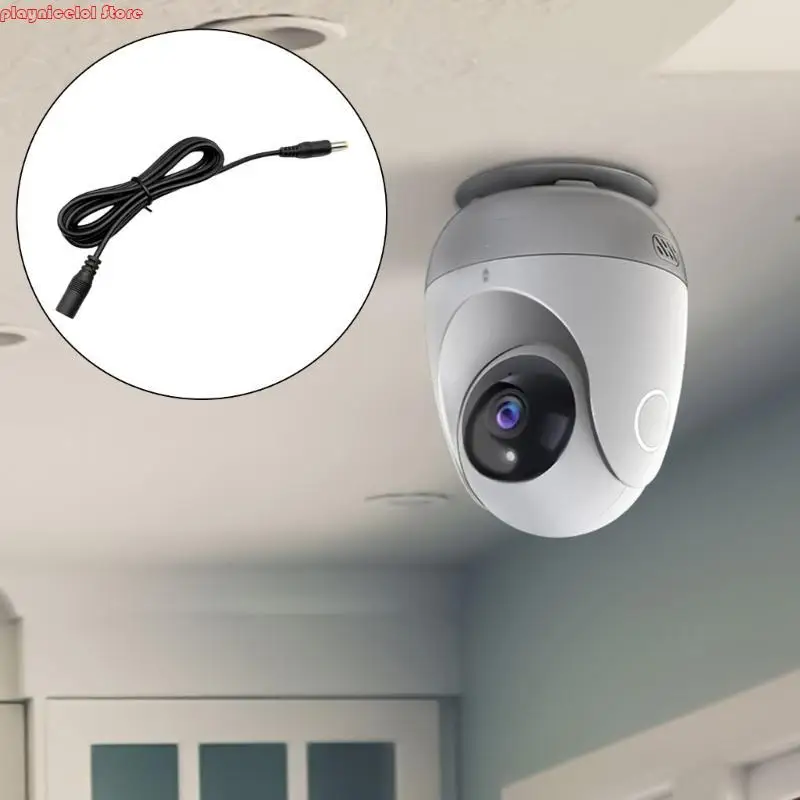 E8BA DC5.5mm x 2.1mm Female to Male Cord Extension Cable Power Extension Cable