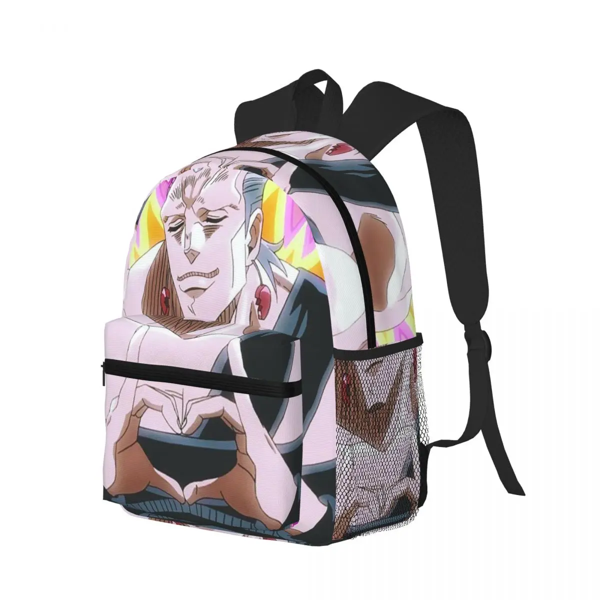 Jojos Bizarre Adventure Polnareff (4) Student Backpack School Bag Hiking Travel Daypack for Men Women Bookbag Shoulder Bags