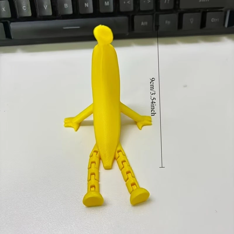Banana Design Ornaments Desk Decorations Home Decor 3D Printed Fruit And Vegetable Figurines With Movable Joints Lemon