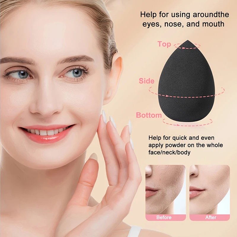 12pcs Soft Makeup Sponge Beauty Egg Cosmetic Puff Foundation Sponges Powder Puff Women Make Up Accessories Beauty Tools Portable