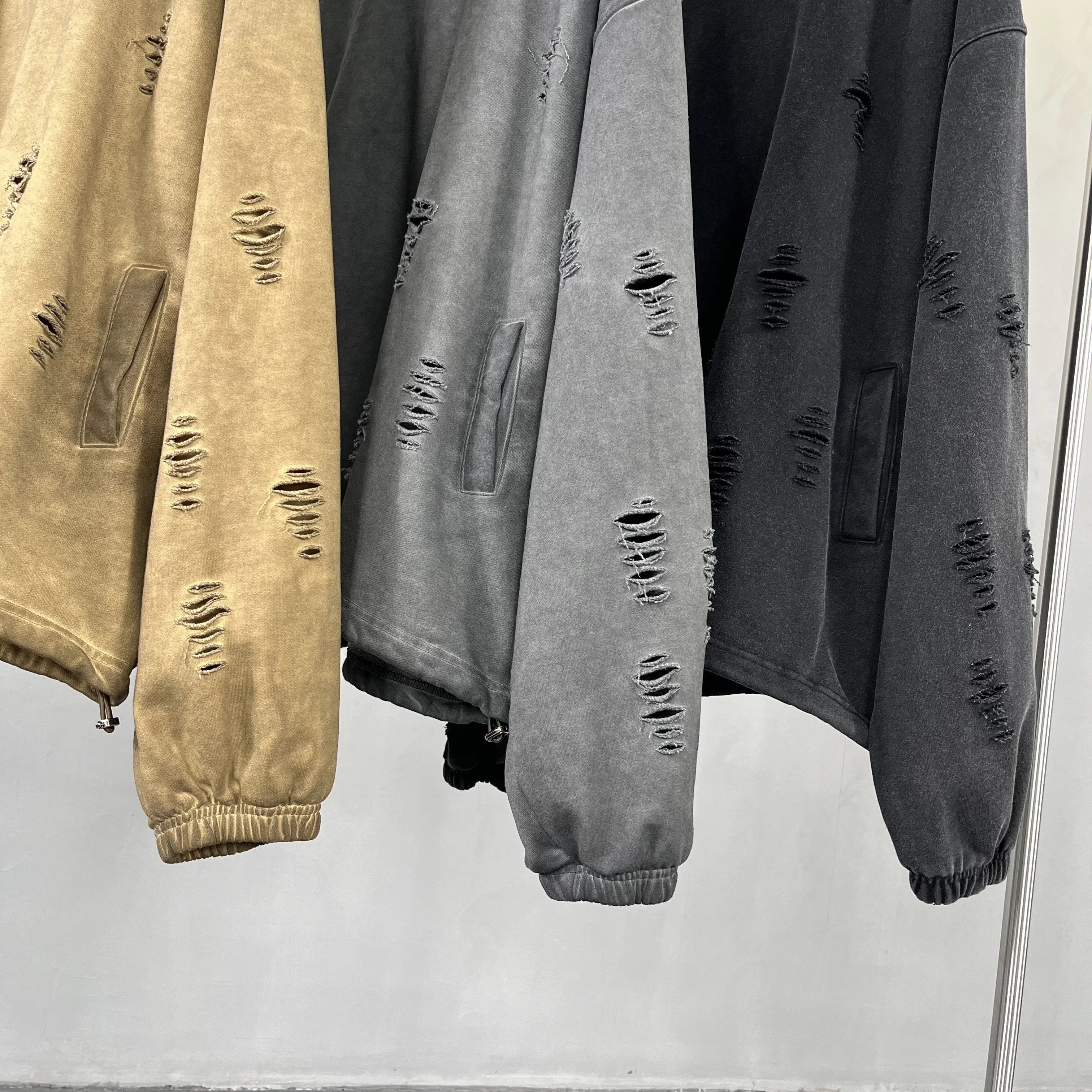 Dirty Terry dye hoodies