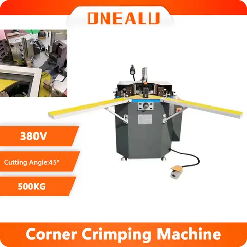 유압식 알루미늄 창문 코너 크림핑 기계, 프레임 조립용 공압식 정밀 방충망 가공 장비