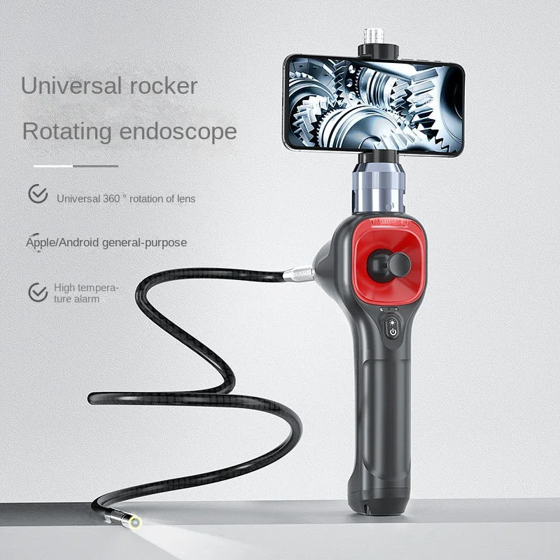 

P67 360 Articulating Borescope 4-Way Joystick Articulation Inspection Camera 6.2MM HD Steerable Endoscope With LED for Car