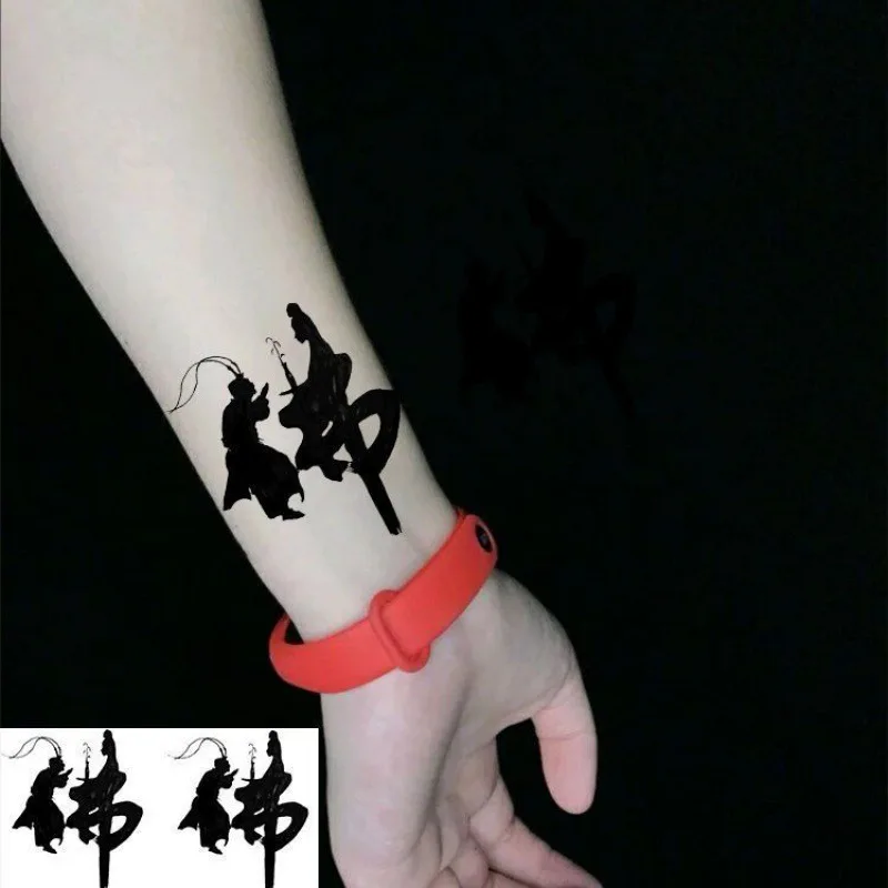 

5pcs Tattoo Stick Chinese Wind Semi-permanent Tattoo Stick Personality Trend Party Bar Temporary Use Of Convenient Tattoo Stick