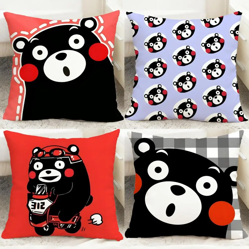 

Чехол для подушки BEAR K-KKkumamonS, удобная двусторонняя наволочка, идеально подходящая для автомобильного дивана, спальни и Beyond