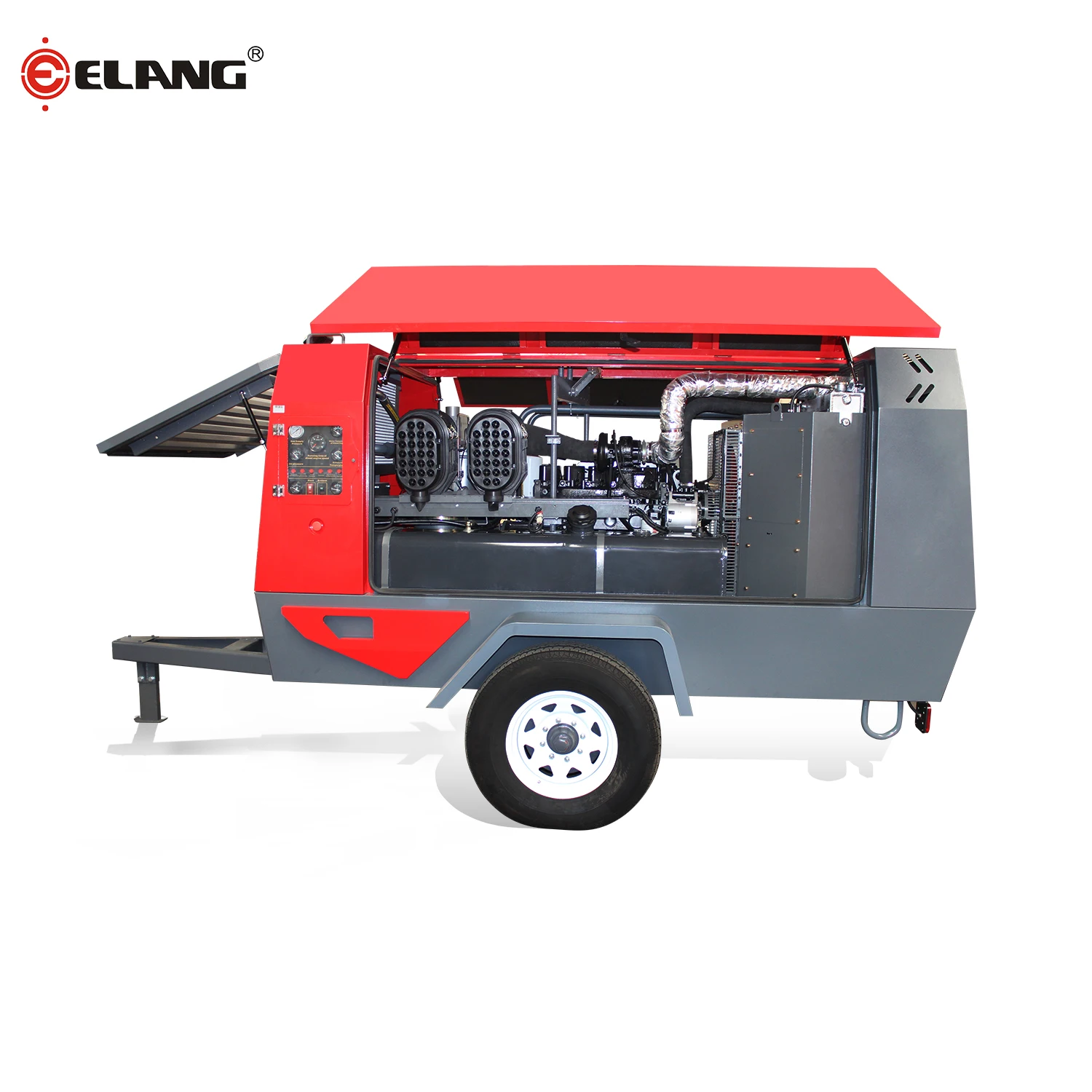 Elang Durable diese Portable Screw Air Compressor for Spraying Industry