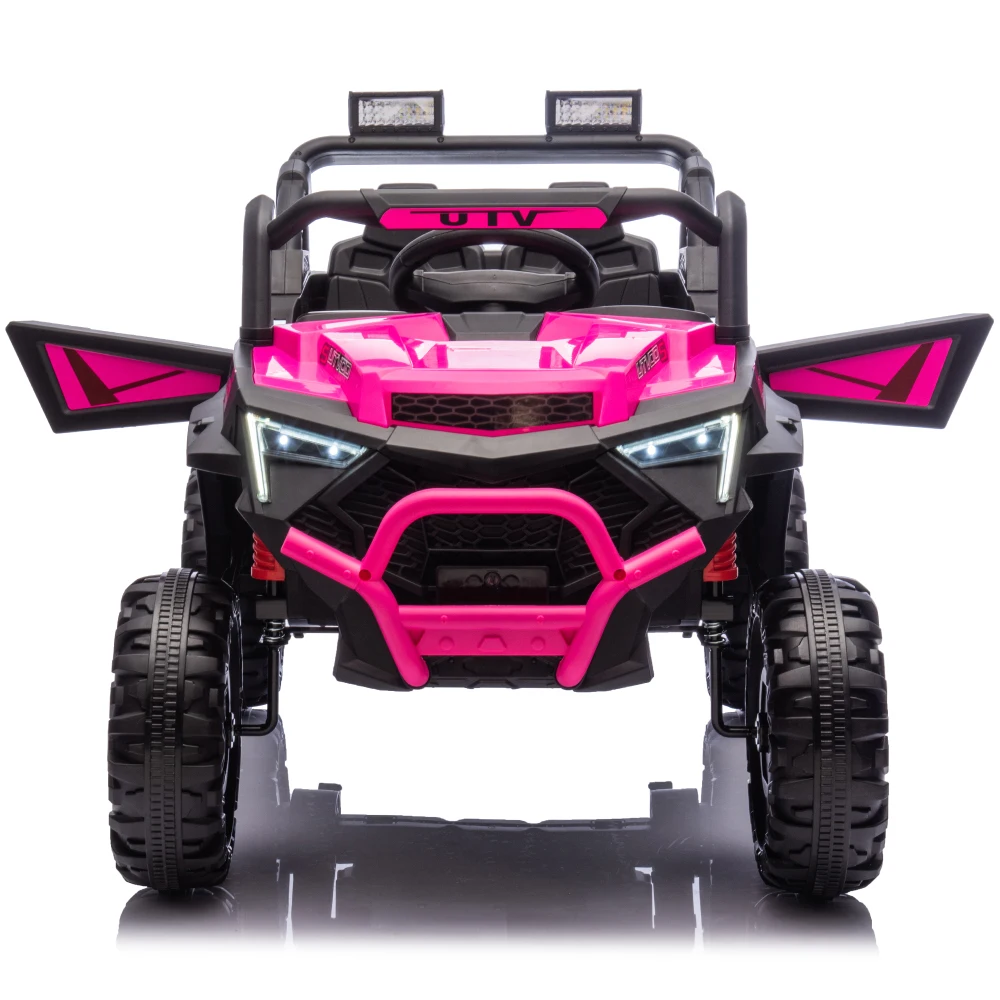 24V 2-Seater Ride on UTV 2 x 200W Motors 4.5 mph Max Speed Ride on Car w/Remote Control, MP3, Electric Car for Boys Girls Age 3+